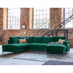 Best Mobilier Lilly, Vert, Velours, Métal, 3030 mm, 1970 mm, 850 mm