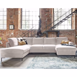 Best Mobilier Lilly Canapé d'angle 7 siège(s) Beige