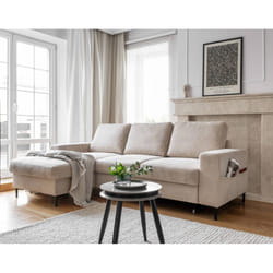 Best Mobilier Lilly Canapé d'angle 4 siège(s) Beige