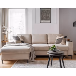 Best Mobilier Lilly Canapé d'angle 4 siège(s) Beige