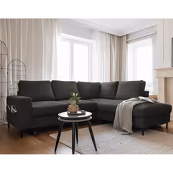 Best Mobilier Lilly, Gris, Velours, Métal, 2370 mm, 1970 mm, 850 mm