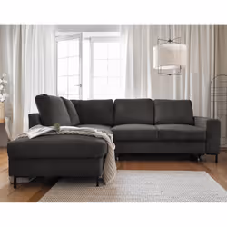 Best Mobilier Lilly Canapé d'angle 5 siège(s) Gris