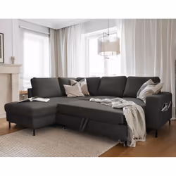 Best Mobilier Lilly Canapé d'angle 5 siège(s) Gris