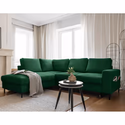 Best Mobilier Lilly, Vert, Velours, Métal, 2370 mm, 1970 mm, 850 mm