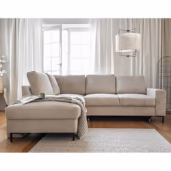 Best Mobilier Lilly Canapé d'angle 5 siège(s) Beige