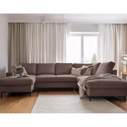 Best Mobilier Lilly, Marron, Velours, Métal, 2360 mm, 1480 mm, 850 mm