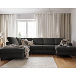 Best Mobilier Lilly Canapé d'angle 7 siège(s) Gris