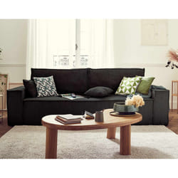 Best Mobilier Dellia 3 siège(s) Anthracite, Gris