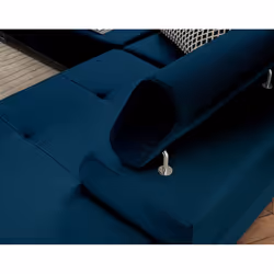 Best Mobilier Pablo Canapé d'angle 5 siège(s) Bleu - Vue supplémentaire 4