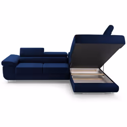 Best Mobilier Pablo Canapé d'angle 5 siège(s) Bleu - Vue supplémentaire 7