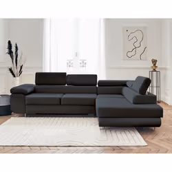 Best Mobilier Pablo Canapé d'angle 5 siège(s) Gris - Vue supplémentaire 6