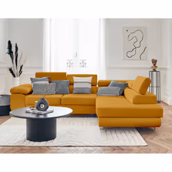 Best Mobilier Pablo, Jaune, Velours, Bois, Métal, 2720 mm, 2020 mm