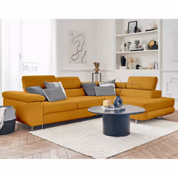 Best Mobilier Pablo Canapé d'angle 5 siège(s) Jaune - Vue supplémentaire 5