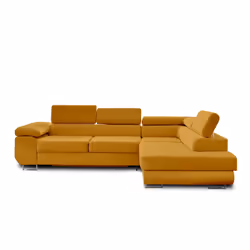 Best Mobilier Pablo Canapé d'angle 5 siège(s) Jaune - Vue supplémentaire 8