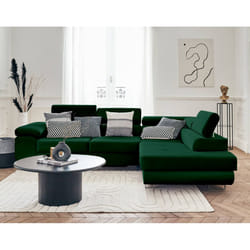 Best Mobilier Pablo Canapé d'angle 5 siège(s) Vert