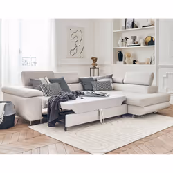 Best Mobilier Pablo Canapé d'angle 5 siège(s) Beige