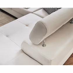 Best Mobilier Pablo Canapé d'angle 5 siège(s) Beige - Vue supplémentaire 4
