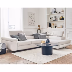 Best Mobilier Pablo Canapé d'angle 5 siège(s) Beige - Vue supplémentaire 5