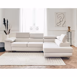 Best Mobilier Pablo Canapé d'angle 5 siège(s) Beige - Vue supplémentaire 6