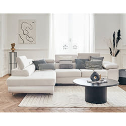 Best Mobilier Pablo Canapé d'angle 5 siège(s) Beige