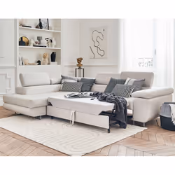 Best Mobilier Pablo Canapé d'angle 5 siège(s) Beige