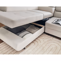 Best Mobilier Pablo Canapé d'angle 5 siège(s) Beige