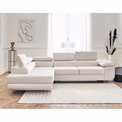 Best Mobilier Pablo Canapé d'angle 5 siège(s) Beige - Vue supplémentaire 6