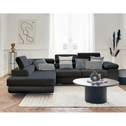 Best Mobilier Pablo Canapé d'angle 5 siège(s) Gris