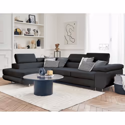 Best Mobilier Pablo Canapé d'angle 5 siège(s) Gris - Vue supplémentaire 5