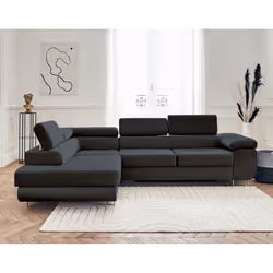 Best Mobilier Pablo Canapé d'angle 5 siège(s) Gris - Vue supplémentaire 6
