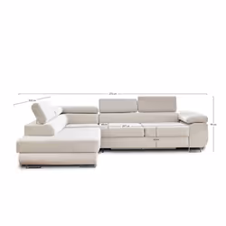 Best Mobilier Pablo Canapé d'angle 5 siège(s) Gris - Vue supplémentaire 9