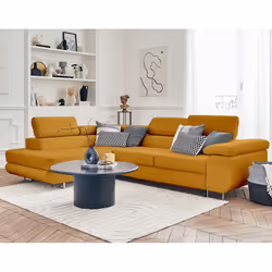 Best Mobilier Pablo Canapé d'angle 5 siège(s) Jaune - Vue supplémentaire 5