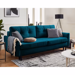 Best Mobilier Nils, Beige, Velours, Bois, Bois, 2200 mm, 1000 mm