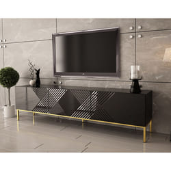 Best Mobilier Celeste Support TV et centre de divertissement 3 étagères