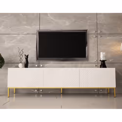 Best Mobilier Celeste Support TV et centre de divertissement 3 étagères