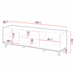 Best Mobilier Come Support TV et centre de divertissement 8 étagères - Vue supplémentaire 7