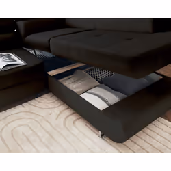 Best Mobilier Pablo Canapé d'angle 5 siège(s) Noir
