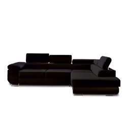Best Mobilier Pablo Canapé d'angle 5 siège(s) Noir - Vue supplémentaire 8
