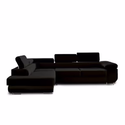 Best Mobilier Pablo Canapé d'angle 5 siège(s) Noir - Vue supplémentaire 8