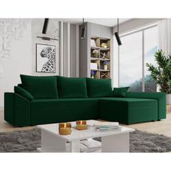 Best Mobilier Mike Canapé d'angle 4 siège(s) Vert