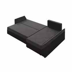 Best Mobilier Mike Canapé d'angle 4 siège(s) Noir, Gris