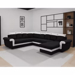 Best Mobilier Henry, Noir, Gris, Tissu, Bois, Plastique, 3040 mm, 2470 mm