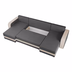 Best Mobilier Harvey 7 siège(s) Beige, Gris
