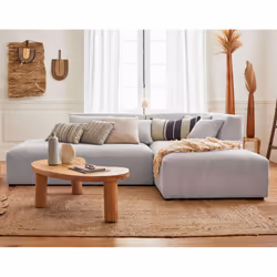 Best Mobilier Victoire Canapé d'angle 4 siège(s) Gris