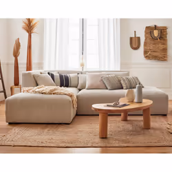 Best Mobilier Victoire Canapé d'angle 4 siège(s) Beige
