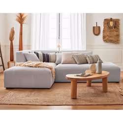 Best Mobilier Victoire Canapé d'angle 4 siège(s) Gris