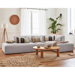 Best Mobilier Victoire Canapé d'angle 5 siège(s) Gris