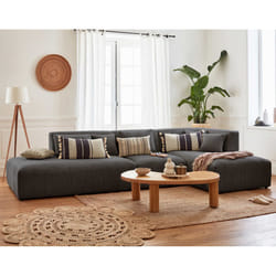 Best Mobilier Victoire Canapé d'angle 5 siège(s) Gris