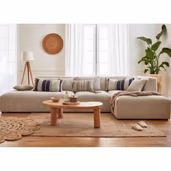 Best Mobilier Victoire Canapé d'angle 5 siège(s) Beige