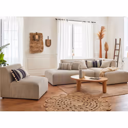 Best Mobilier Victoire Canapé d'angle 5 siège(s) Beige